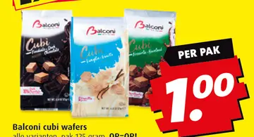 Aanbieding: Balconi cubi wafers
