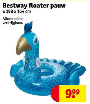 Aanbieding: Bestway floater pauw