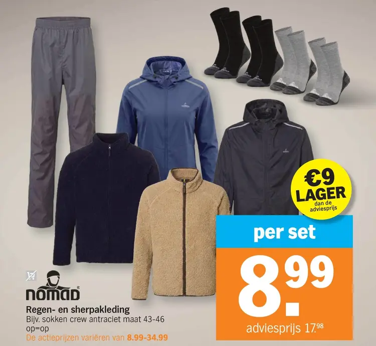 Aanbieding: Nomad Regen- en sherpakleding