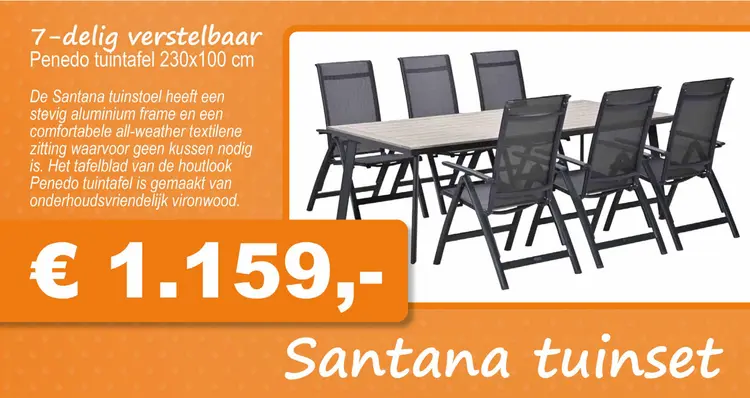 Aanbieding: Santana tuinset