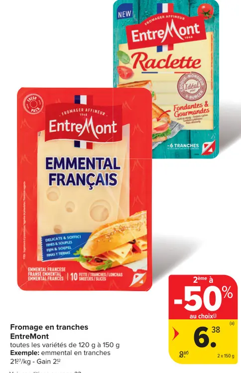 Offre: Fromage en tranches