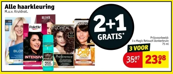 Promotie: Alle haarkleuring