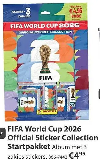 Aanbieding: FIFA World Cup 2026 Official Sticker Collection Startpakket
