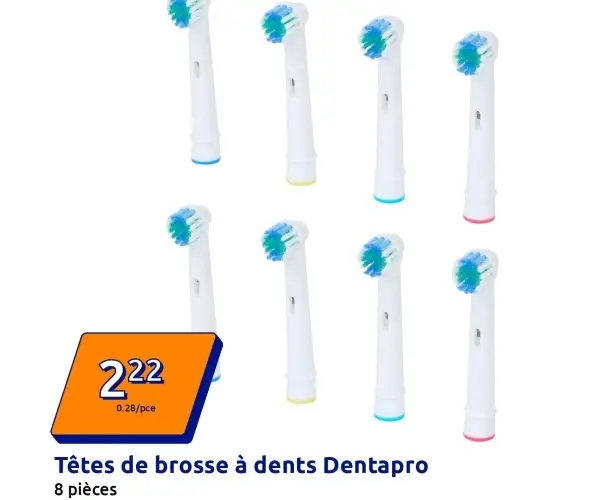 Offre: Têtes de brosse à dents