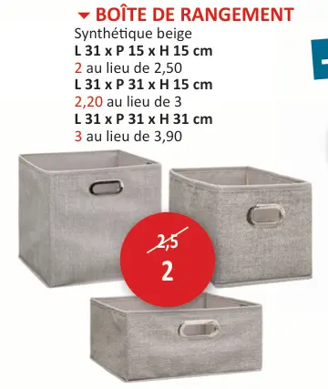 Offre: Boite de rangement