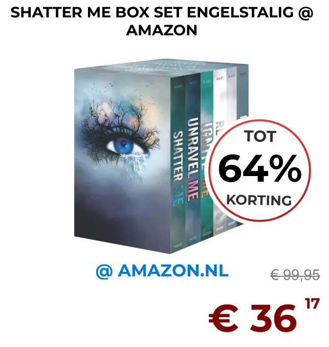 Aanbieding: Shatter me box set engelstalig
