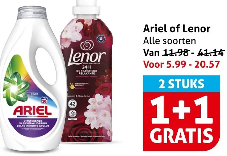 Aanbieding: Wasmiddel of wasverzachter