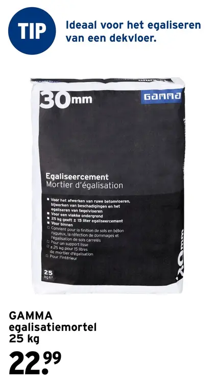 Aanbieding: Egalisatiemortel