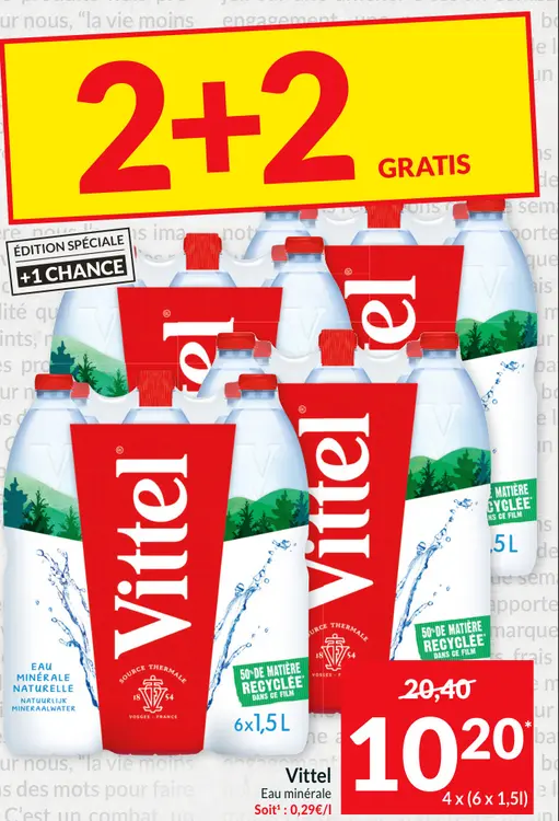 Offre: Eau minérale naturelle