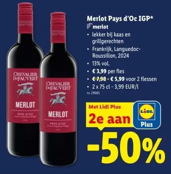 Promotie: Merlot Pays d'Oc IGP