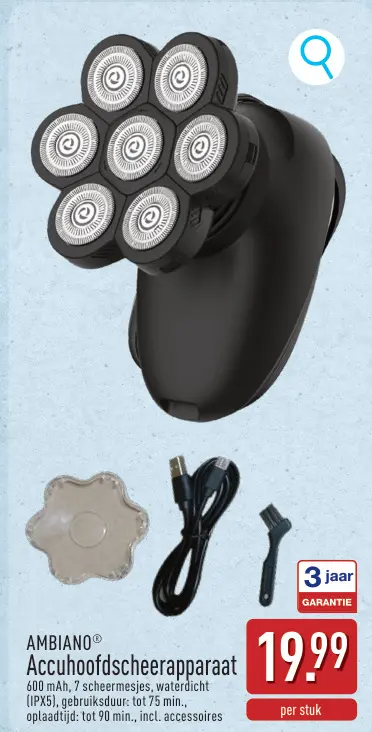 Promotie: Accuhoofdscheerapparaat