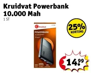 Aanbieding: Powerbank 10.000 Mah