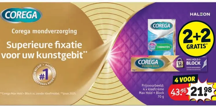 Promotie: Corega mondverzorging
