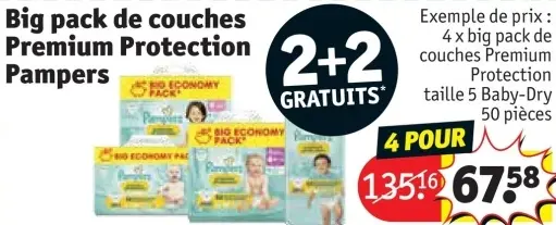 Offre: Big pack de couches Premium Protection