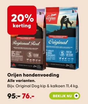 Aanbieding: Orijen hondenvoeding