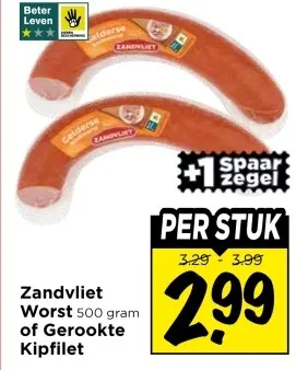 Worst of Gerookte Kipfilet