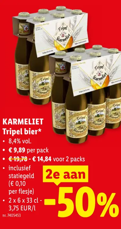 Promotie: Karmeliet Tripel bier