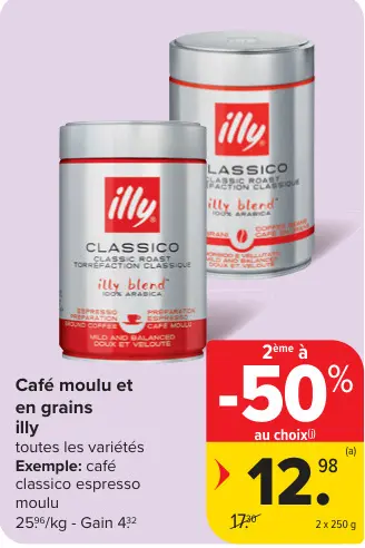 Offre: Café moulu et en grains