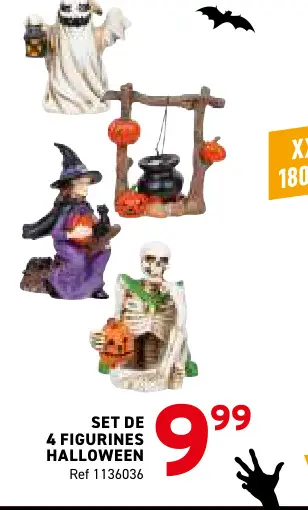 Offre: Set de 4 figurines halloween