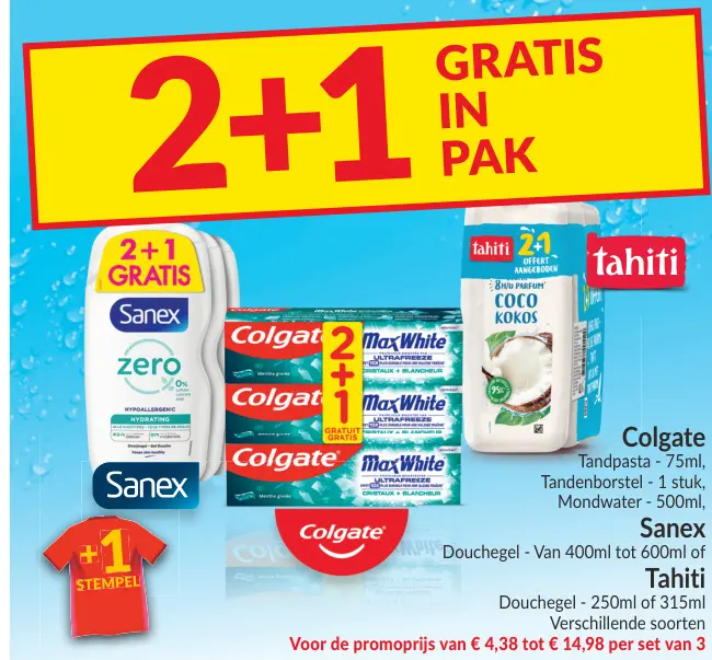 Promotie: Tandpasta, Tandenborstel, Mondwater, Douchegel