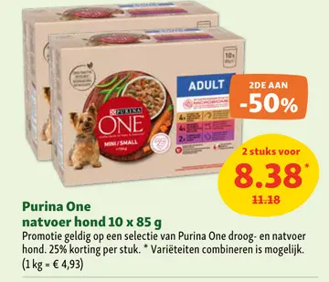 Aanbieding: Purina One natvoer hond