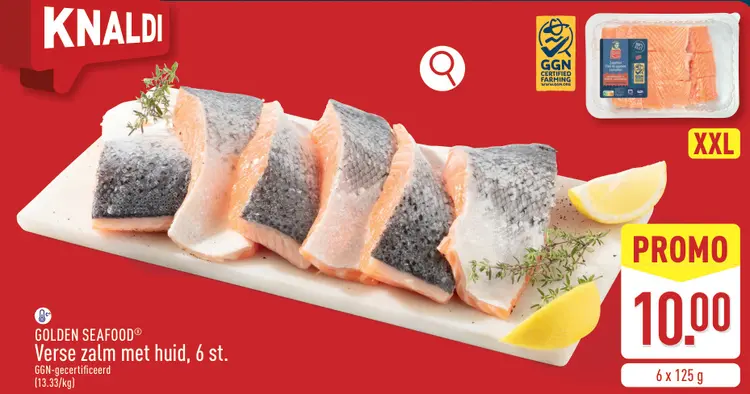 Promotie: Verse zalm met huid