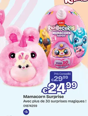 Offre: Pluche Mamacorn Surprise Medium - Shrink Wrap 7 asstd