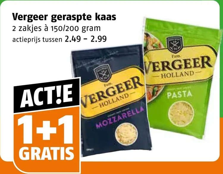 Aanbieding: Geraspte kaas
