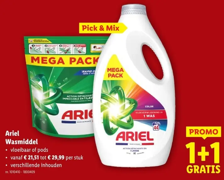 Promotie: Ariel Wasmiddel