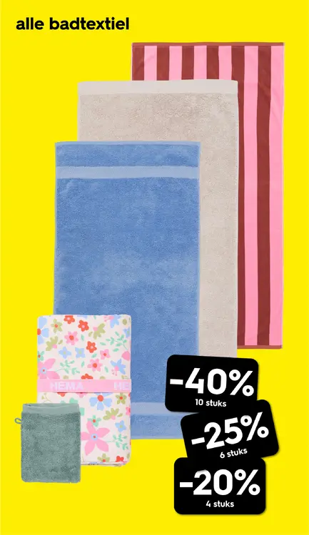 Promotie: Alle badtextiel