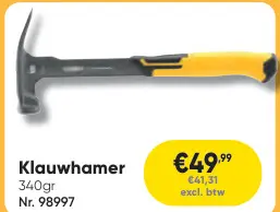 Promotie: Klauwhamer