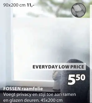 Aanbieding: FOSSEN raamfolie