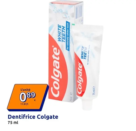 Offre: Dentifrice Colgate