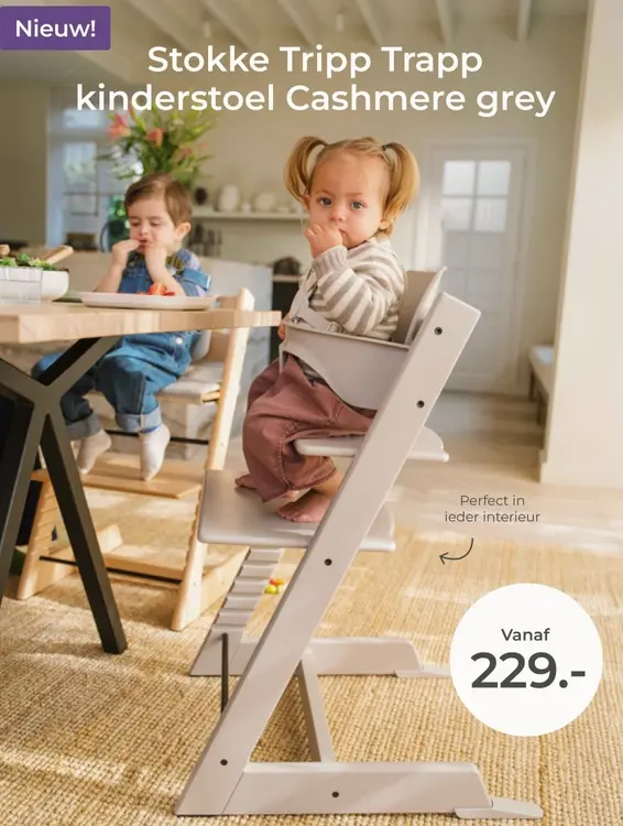 Aanbieding: Tripp Trapp kinderstoel Cashmere grey