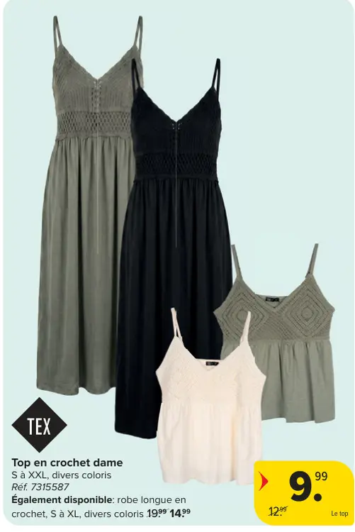 Offre: Top en crochet dame