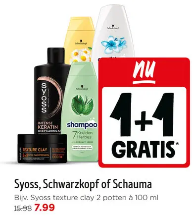 Aanbieding: Syoss, Schwarzkopf of Schauma