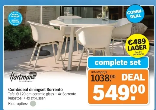 Aanbieding: Combideal diningset Sorrento