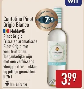 Aanbieding: Cantolino Pinot Grigio Bianco