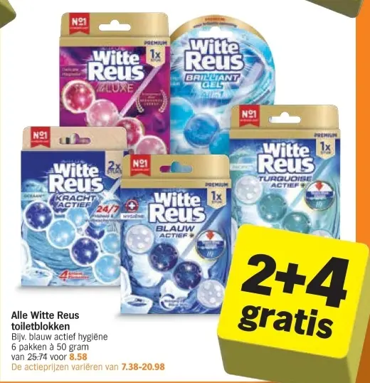 Aanbieding: Witte Reus toiletblokken