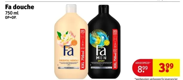 Aanbieding: Fa douche