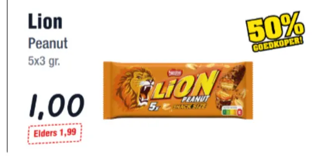 Aanbieding: Lion Peanut