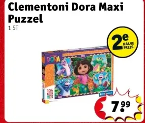 Aanbieding: Clementoni Dora Maxi Puzzel