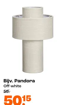Aanbieding: Tafellamp Pandia Off-White