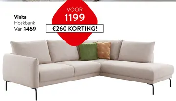 Aanbieding: Vinita Hoekbank