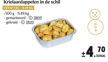 Aanbieding: Krielaardappelen in de schil