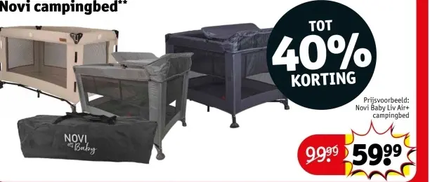 Aanbieding: campingbed