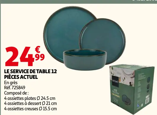 Offre: Service de table 12 pièces