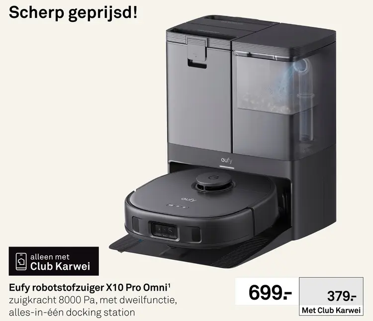 Aanbieding: Robotstofzuiger X10 Pro Omni¹