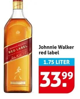 Aanbieding: Johnnie Walker red label