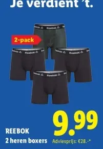 Aanbieding: 2 heren boxers